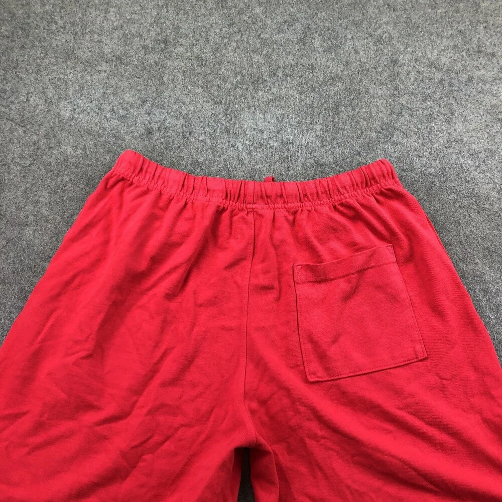 Politics Shorts Mens Large Red Sweat Elastic Waist 10 Inseam Casual Summer